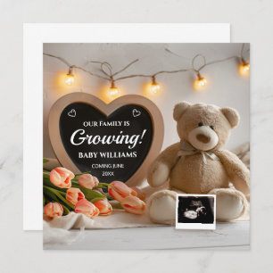 Juillet Fleur de naissance Faire-part de grossesse