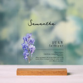 Juillet Mois de naissance Fleur Larkspur Personnal (Neutre)