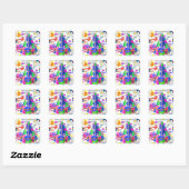 Juin, 17 Stickers Anniversaires de enfants (Feuille)