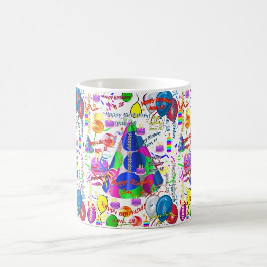 Juin, 18 Anniversaire Mug (Centre)