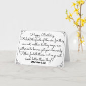 Juin 26 Bible Anniversaire carte avec vers Matthew (Fleur jaune)