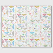 Juin, 6 Anniversaire Papier Cadeau (Plat)