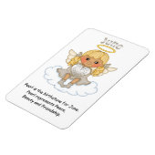 Juin Ange Birthstone Angel Blonde Premium Magnet (Côté Gauche)
