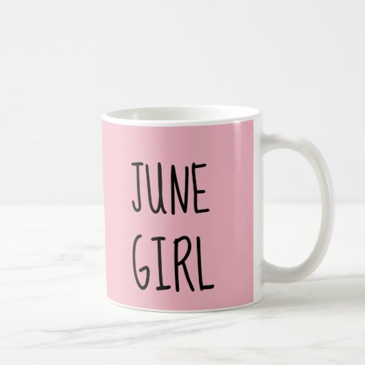 JUIN ANNIVERSAIRE FILLE tasses à café (Droite)