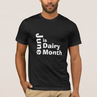 Juin est le Mois du lait. T-shirt pour un fermier