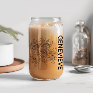 Juin Fleur de naissance Honeysuckie avec nom perso