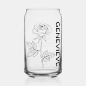 Juin Fleur de naissance Rose avec nom personnalisé (Recto)