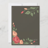 Juin Rose Invitation à la douche nuptiale (Dos)