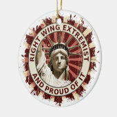Juist Wing Extremist Keramisch Ornament (Links)