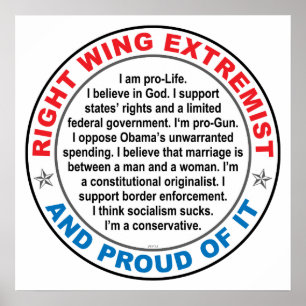 Juist Wing Extremist Poster