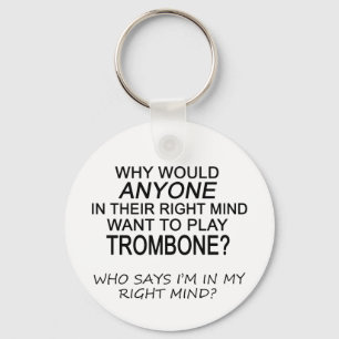 Juiste geest Trombone Sleutelhanger