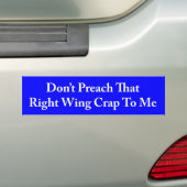 Juiste Wing Crap Bumpersticker (Op auto)