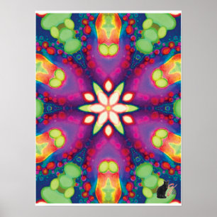 Juju Kinetic Collage Kaleidoscoop Poster