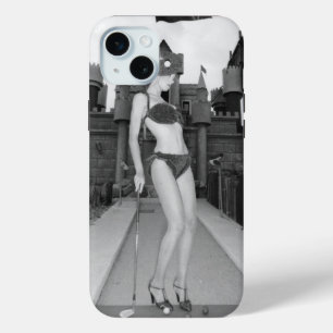 JuJu Roos Miniature Golf iPhone 15 Mini Hoesje