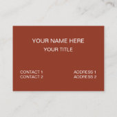 Jujube Fruit  Visitekaartje (Achterkant)