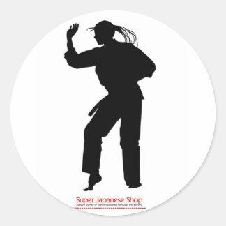 Jujutsu Girl en Chart Ronde Sticker