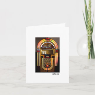 juke box card kaart