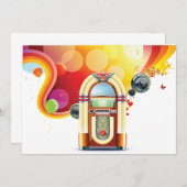 Juke Box Uitnodigingen (Voorkant / Achterkant)