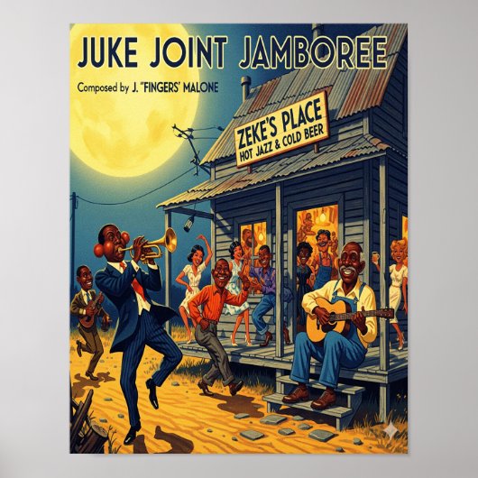 Juke Joint Jamboree Music Poster (Voorkant)