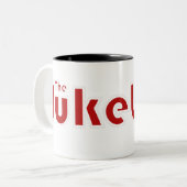 Jukebox Band Mok! Tweekleurige Koffiemok (Voorkant links)