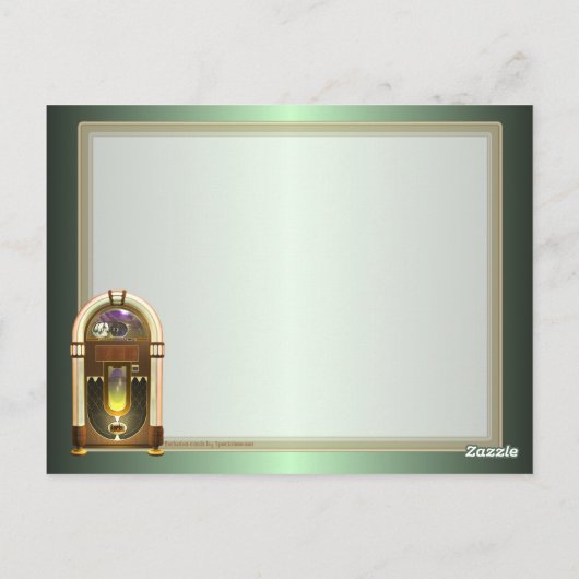 Jukebox Briefkaart (Achterkant)