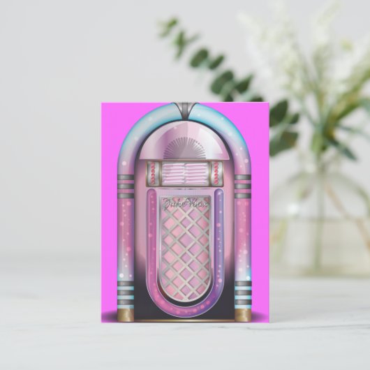 Jukebox Briefkaart (Staand voorkant)