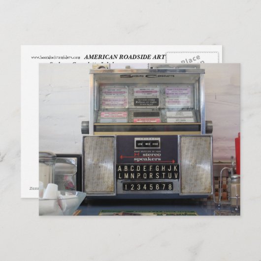 Jukebox Briefkaart (Voorkant / Achterkant)