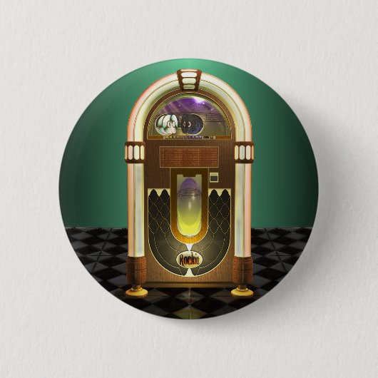 Jukebox Buttonnen Ronde Button 5,7 Cm (Voorkant)