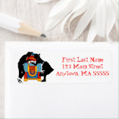 Jukebox Étiquette de adresse 1950 Retro Hep Cat (En situation)