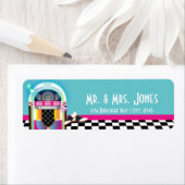 Jukebox Étiquettes de adresse de la soirée Sock Ho (En situation)