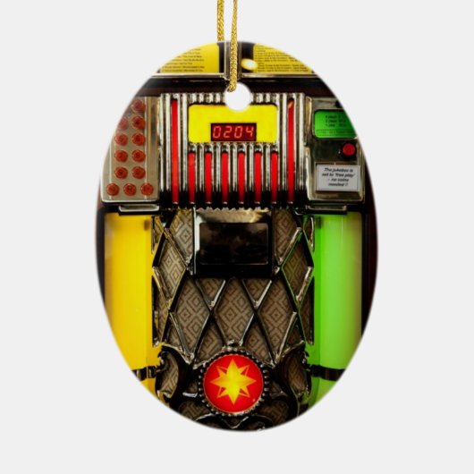 Jukebox Keramisch Ornament (Achterkant)
