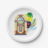 Jukebox Music Papieren Bordje (Voorkant)