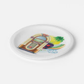 Jukebox Music Papieren Bordje (Gekanteld)