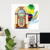 Jukebox Music Poster (Thuiskantoor)