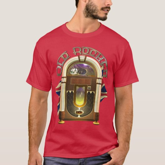 Jukebox Old Rocker T-Shirts (Voorkant)