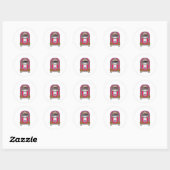 jukebox ronde sticker (Vel)