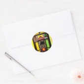 Jukebox Ronde Sticker (Envelop)