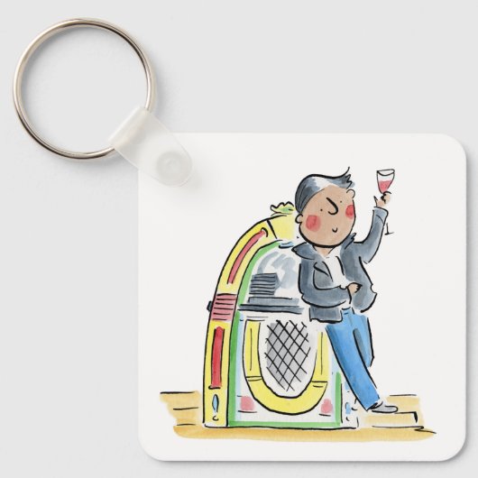 Jukebox Sleutelhanger (Voorkant)