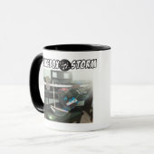 Jukebox Storm koffie mok 2-zijdig, 2-toon (Voorkant links)