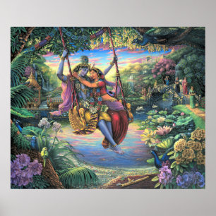 Julan Leela - de Swing Pastime druk Poster