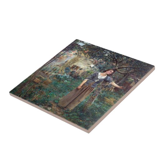 Jules Bastien-Lepage Joan of Arc Tegeltje (Zijkant)