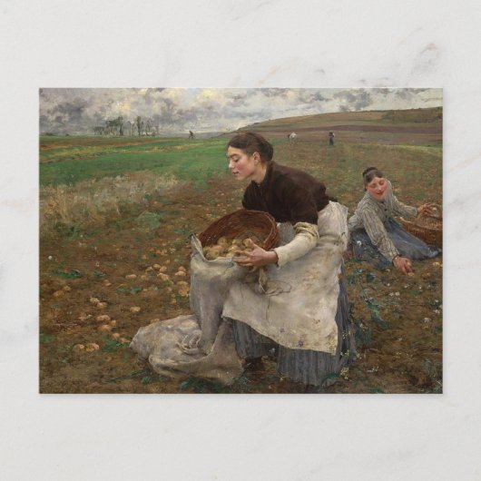 Jules Bastien-Lepage - Oktober Briefkaart (Voorkant)