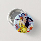 Jules Cheret Carnaval Button (Voorkant /achterkant)