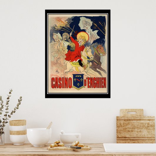 Jules Cheret Casino D'Enghien Print (Keuken)