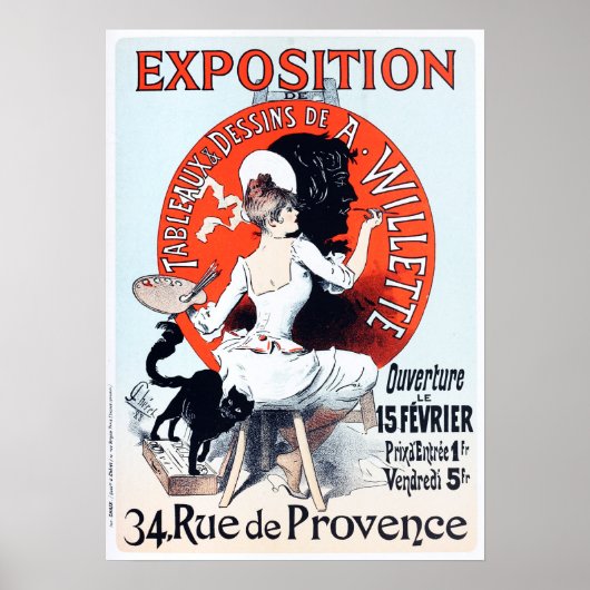 Jules Cheret Exposition Art Nouveau Poster (Voorkant)
