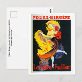 Jules Cheret-Folies Berger Briefkaart (Voorkant / Achterkant)