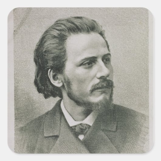 Jules Emile Massenet Vierkante Sticker (Voorkant)