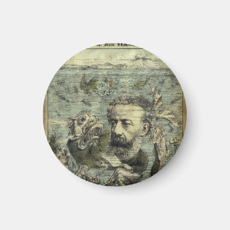 Jules Verne Algerie Illustratie Magneet