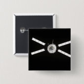 Jules Verne ATV Vierkante Button 5,1 Cm (Voorkant /achterkant)