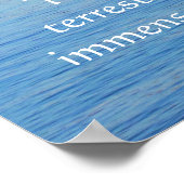 Jules Verne CITE à propos de l'océan POSTER (Coin)